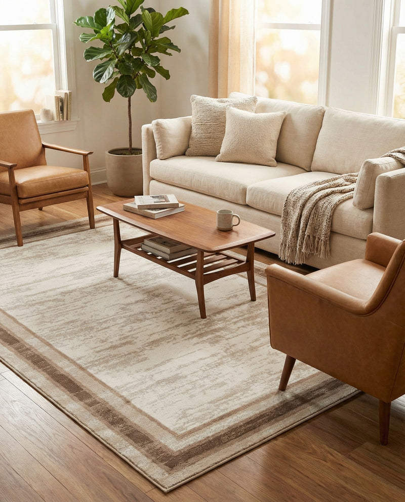 Coastal Haven Collection Area Rug -  Mariner Rectangle Ivory  lifestyle 4