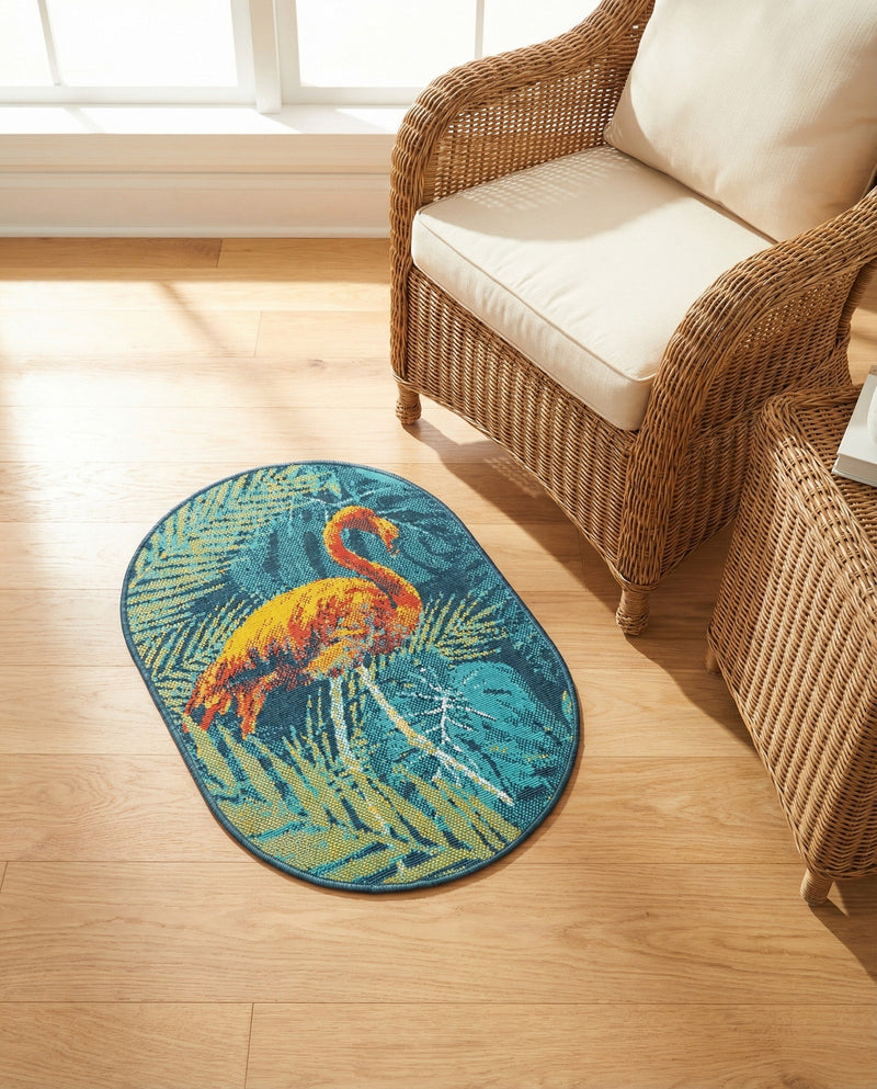 Seaside Haven Rugs Collection Area Rug -  Tidepool Oval Multi  lifestyle 44