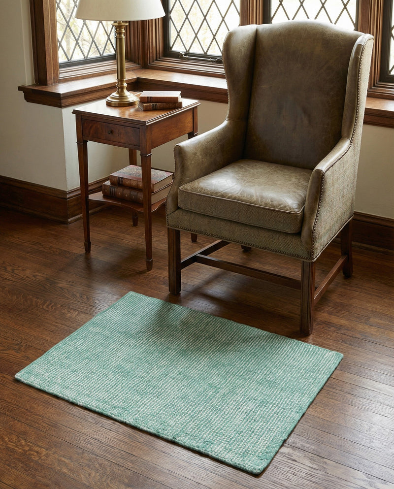 Berkshire Estate Collection Area Rug - Windsor (Green) Rectangle Green  lifestyle 14