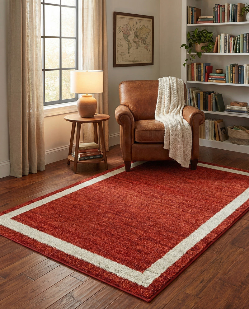 Studio Haven Collection Area Rug -  Alcove (Terracotta) Rectangle Terracotta  lifestyle 16