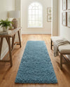 Eternal Plush Oasis Collection Area Rug -  Tranquility (Aegean Blue) Runner Aegean Blue  lifestyle 55