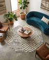 Marrakech Mosaic Collection Area Rug -  Tangier Octagon Black and White  lifestyle 49