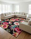 Seaside Blooms Collection Area Rug -  Versailles Rectangle Multi  lifestyle 17