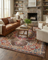 Eden Oasis Collection Area Rug -  Tranquility (Chocolate Brown) Rectangle Chocolate Brown  lifestyle 6