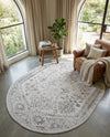 Cambridge Classics Collection Area Rug -  Fitzwilliam (Cream) Oval Cream  lifestyle 56