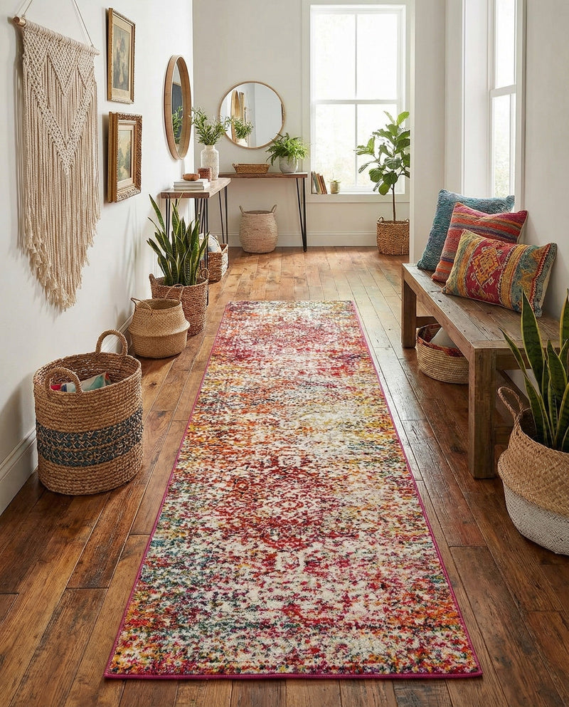 Georgetown Rugs Collection Area Rug - Dupont (Multi) Runner Multi  lifestyle 44