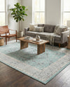 Adriana Terrace Collection Area Rug - Capri (Aqua) Rectangle Aqua  lifestyle 8