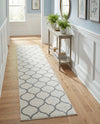 Trellis Mosaic Collection Area Rug -  Pergolatown (Ivory) Runner Ivory  lifestyle 80