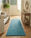 Cozy Comfort Shag Collection Area Rug - Haven (Turquoise) Runner Turquoise  lifestyle 77