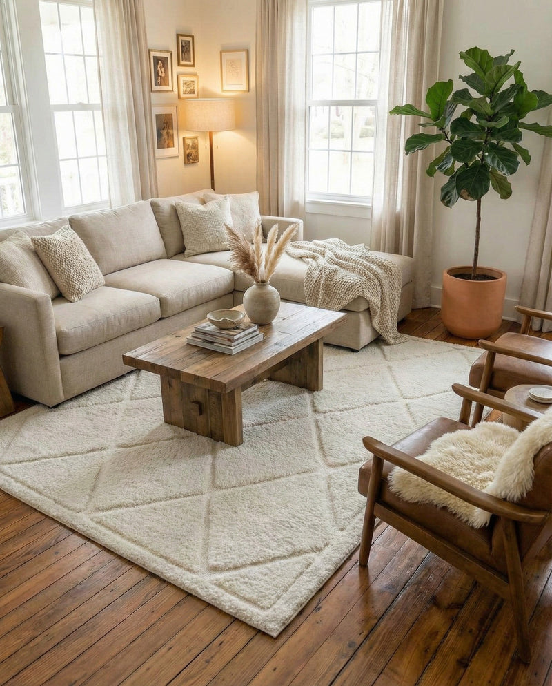 Trellis Haven Collection Area Rug - Havenwood Rectangle Ivory  lifestyle 32
