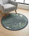 Coastal Terrace Collection Area Rug -  Anchor Round Navy Blue  lifestyle 39