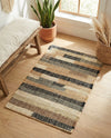 Benares Handwoven Jute Collection Area Rug -  Varanasi Rectangle Beige  lifestyle 6