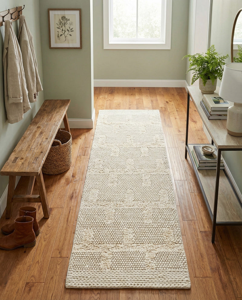 Lana Tasmanian Wool Collection Area Rug - Freycinet Runner Ivory  lifestyle 40