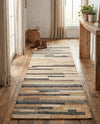 Benares Handwoven Jute Collection Area Rug -  Varanasi Runner Beige  lifestyle 43