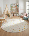 Wonder Tykes Collection Area Rug -  Fable Round Ivory  lifestyle 46