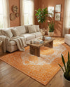 Dover Terrace Collection Area Rug - Marina (Orange) Rectangle Orange  lifestyle 10
