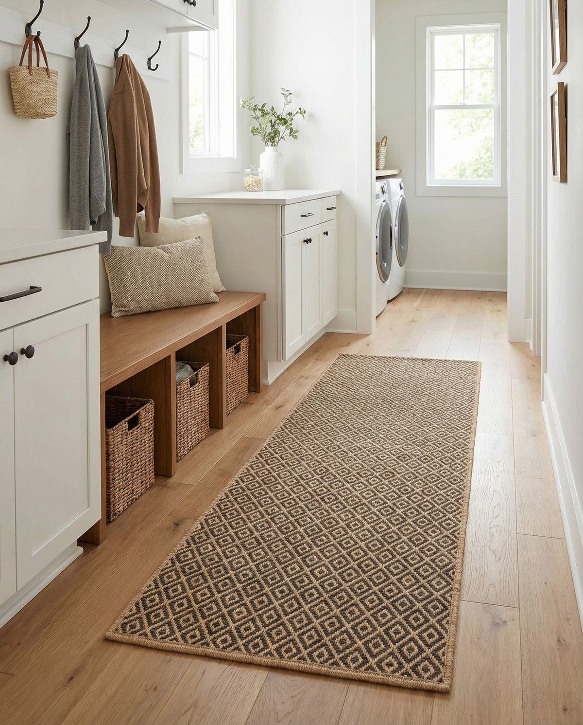 Sahara Sands Collection Area Rug -  Amarna Runner Natural and Brown  lifestyle 40