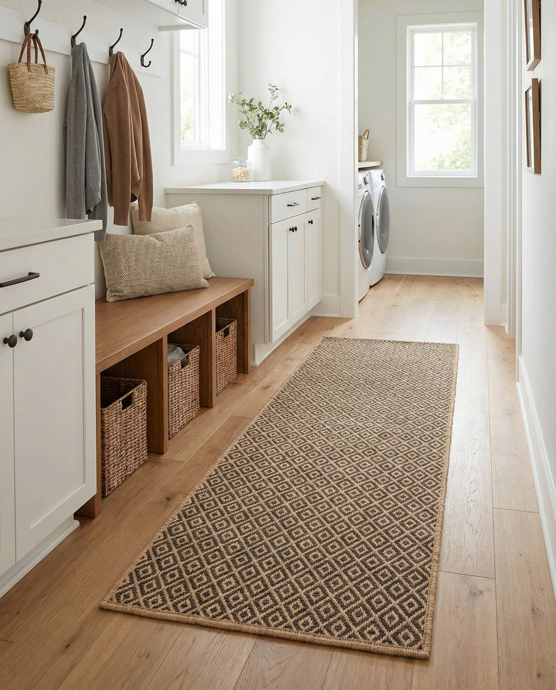 Sahara Sands Collection Area Rug -  Amarna Runner Natural and Brown  lifestyle 40