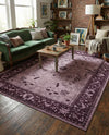Horizon Collection Area Rug -  Apex (Purple) Rectangle Purple  lifestyle 30