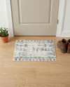 Brighton Stripes Collection Area Rug - Sussex (Ivory and Gray) Rectangle Ivory and Gray  lifestyle 14