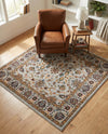 Casablanca Tapestry Collection Area Rug -  Marrakech (Cloud Gray) Square Cloud Gray  lifestyle 47