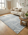 Coastal Haven Collection Area Rug -  Shoreline Rectangle Gray  lifestyle 9