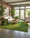 Meadow Retreat Collection Area Rug - Glen Rectangle Green  lifestyle 31