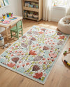 Wonder Tykes Collection Area Rug -  Fantasy Rectangle Ivory  lifestyle 14