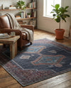 Rovaniemi Collection Area Rug - Lapland Square Charcoal and Gray  lifestyle 28
