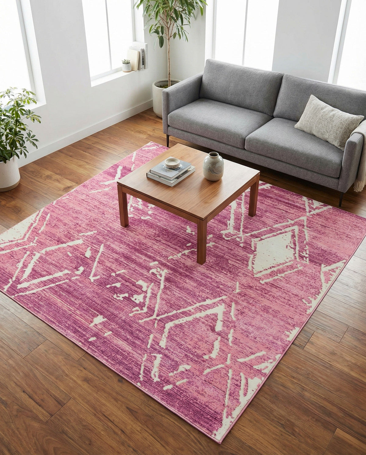 Metro Heights Collection Area Rug -  Madison Square Pink  lifestyle 152