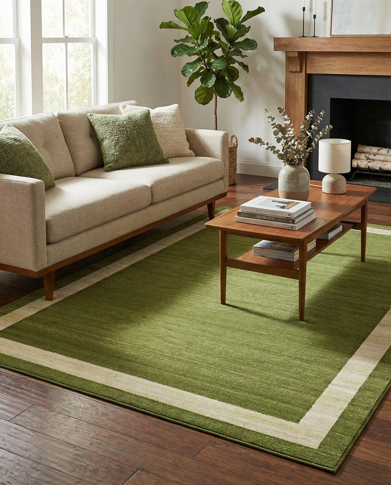 Studio Haven Collection Area Rug -  Alcove (Green) Rectangle Green  lifestyle 8
