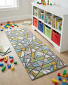 Wonder Tykes Collection Area Rug -  Chromatic Runner Multi  lifestyle 43