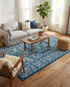 Charleston Elegance Collection Area Rug - Harborview Rectangle Blue  lifestyle 23