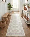 Savannah Elegance Collection Area Rug -  Tybee (Ivory) Runner Ivory  lifestyle 45
