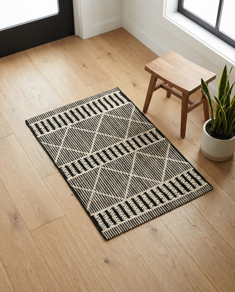 Savannah Pergola Collection Area Rug -  Glade Rectangle Black  lifestyle 34