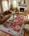 Arcadia Rugs Collection Area Rug - Eden (Red) Rectangle Red  lifestyle 20