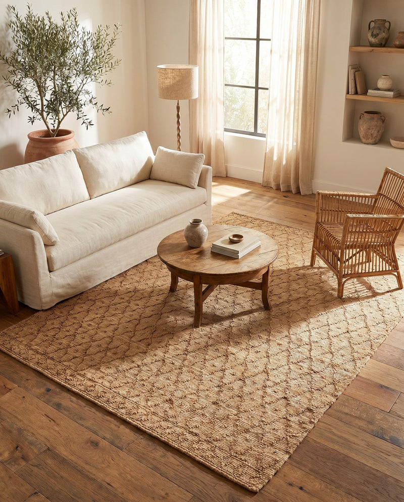 Savannah Weave Collection Area Rug - Serengeti Rectangle Natural  lifestyle 22