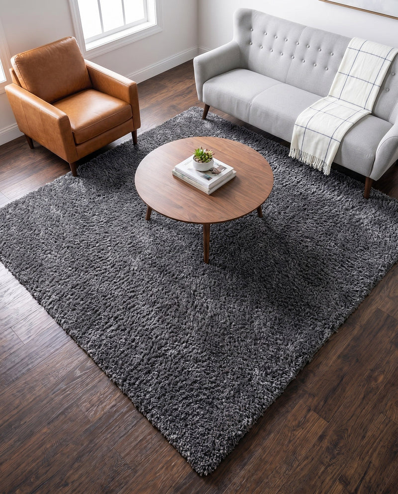 Alpine Plush Collection Area Rug -  Cortina (Peppercorn) Square Peppercorn  lifestyle 69