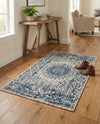 Patio Heritage Collection Area Rug -  Lafayette (Blue) Rectangle Blue  lifestyle 22