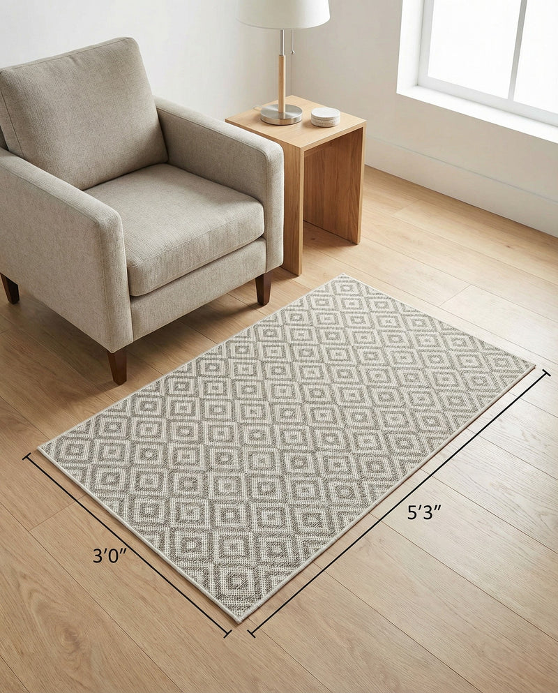 Urban Oasis Rugs Collection Area Rug -  Rooftop (Light Gray) Rectangle Light Gray  lifestyle 10