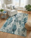 Sorrento Shores Collection Area Rug -  Praiano Rectangle Light Blue  lifestyle 14
