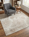Riviera Elegance Collection Area Rug -  Monaco (Beige) Square Beige  lifestyle 59