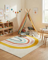 Wonder Tykes Collection Area Rug -  Illusion Rectangle Ivory  lifestyle 7