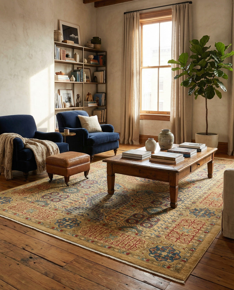 Ottoman Elegance Collection Area Rug -  Ephesus Rectangle Beige  lifestyle 59