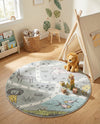 Wonder Tykes Collection Area Rug -  Enigma Round Gray  lifestyle 68