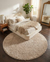 Majestic Manor Collection Area Rug - Versailles (Blonde) Round Blonde  lifestyle 64