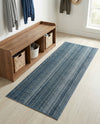 Jewel Oasis Collection Area Rug - Sapphire (Blue) Runner Blue  lifestyle 71