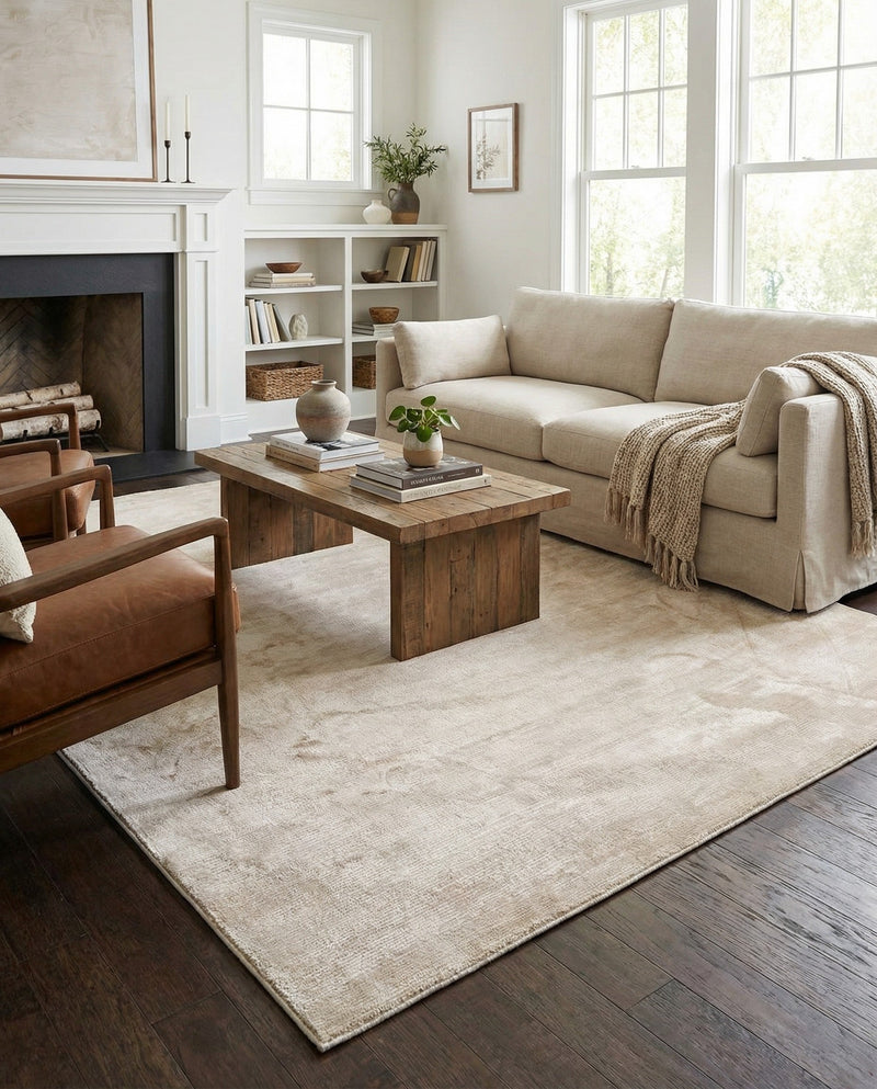 Bloomsbury Elegance Collection Area Rug -  Kensington (Ivory) Rectangle Ivory  lifestyle 18