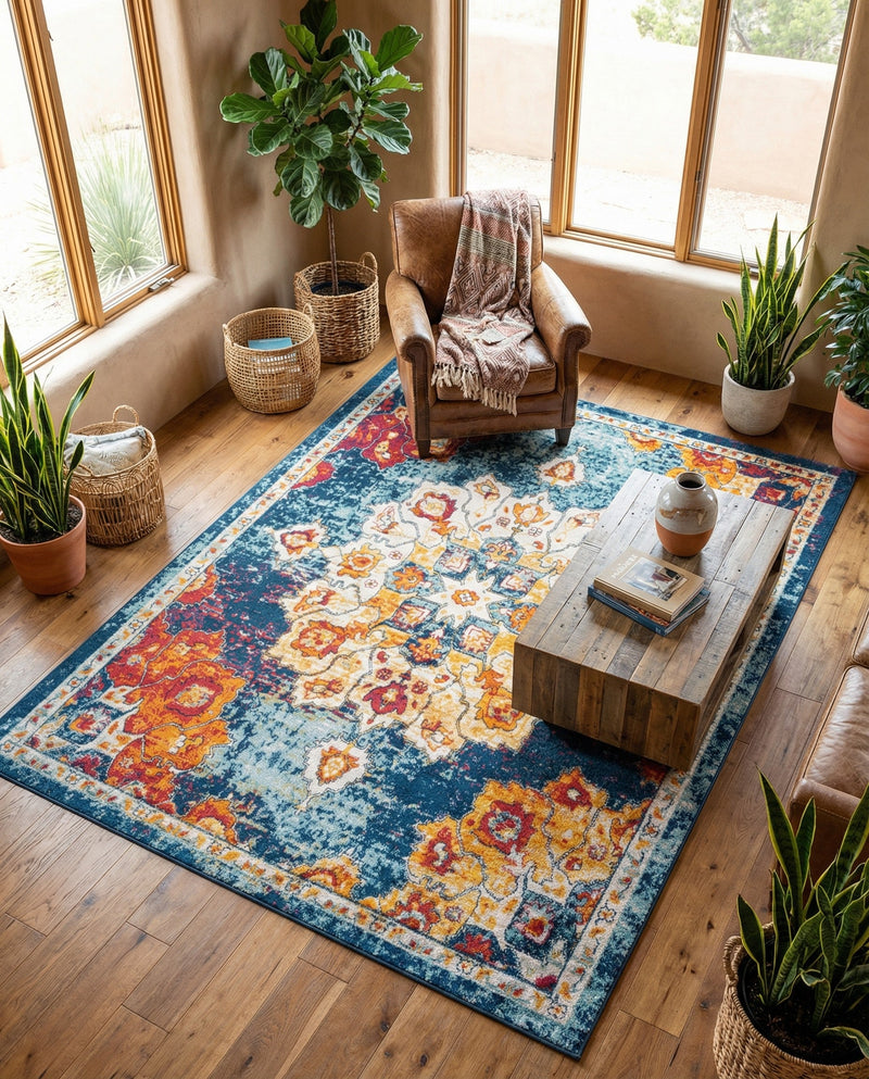 Beverly Grove Collection Area Rug - Melrose (Multi) Rectangle Multi  lifestyle 14