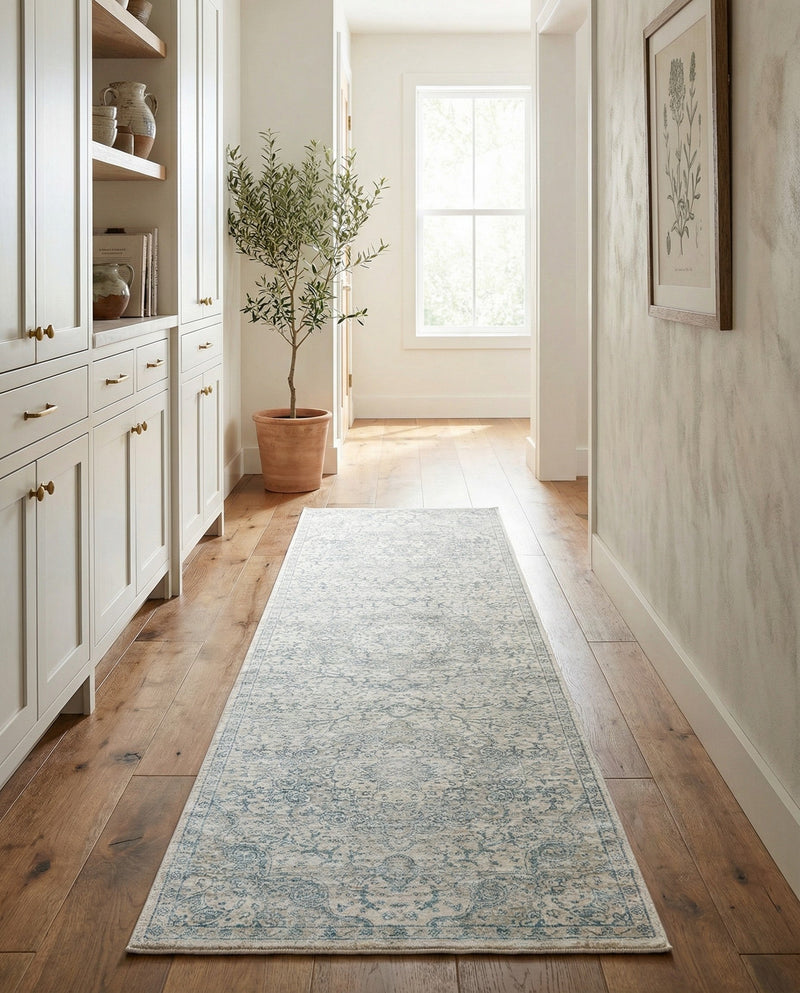 Coastal Haven Collection Area Rug - Seabreeze (Gray) Runner Gray  lifestyle 63